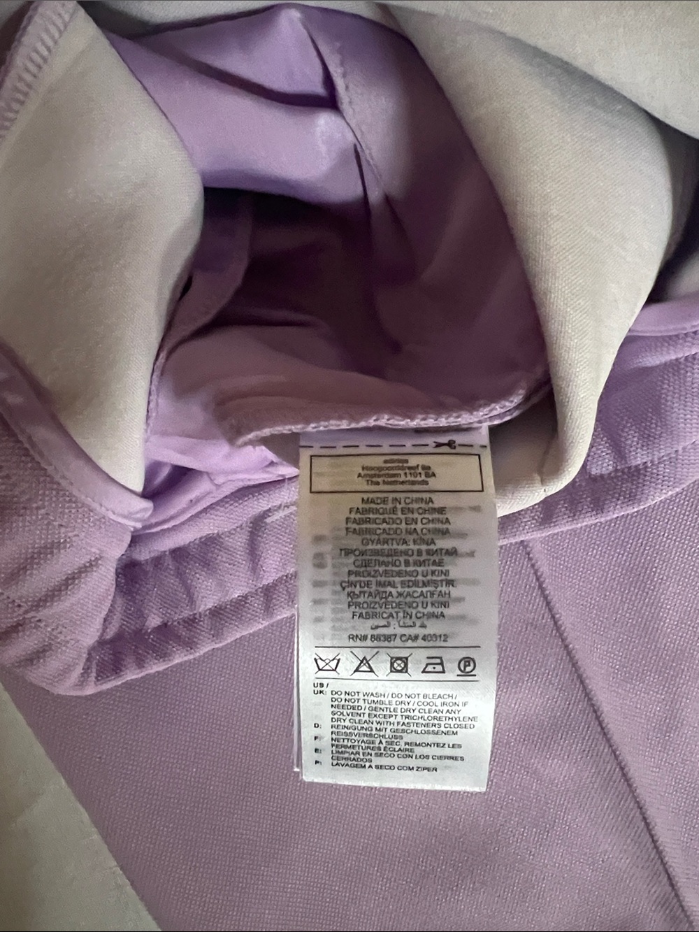 NWT Adidas x Ivy Park Rodeo 3 Stripe Suit Pants Size Large purple glow - Picture 9 of 9